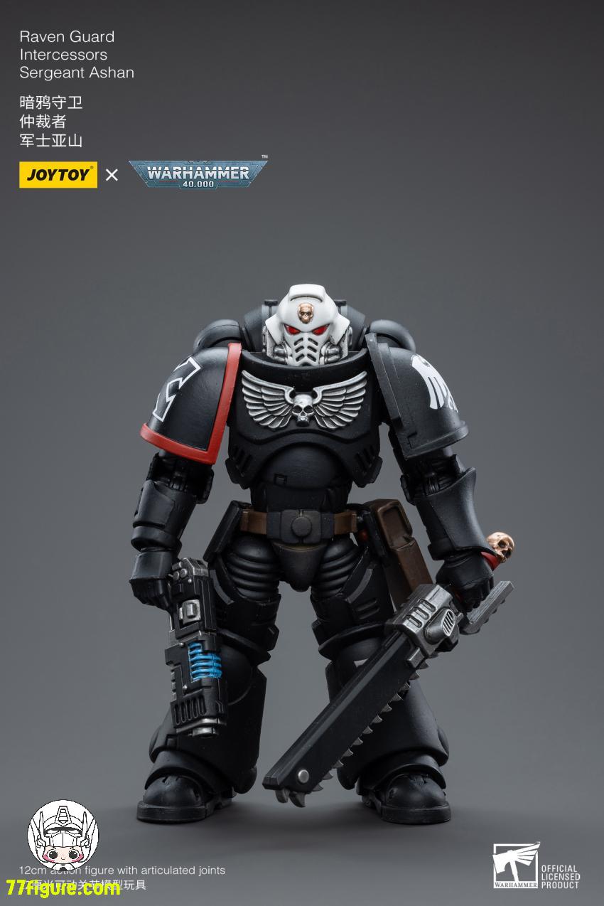 【品切れ】ジョイトイ JoyToy Source 1/18 『ウォーハンマー40K』レイヴン ガード インターセッサー サージャント アシャン塗装済み可動フィギュア