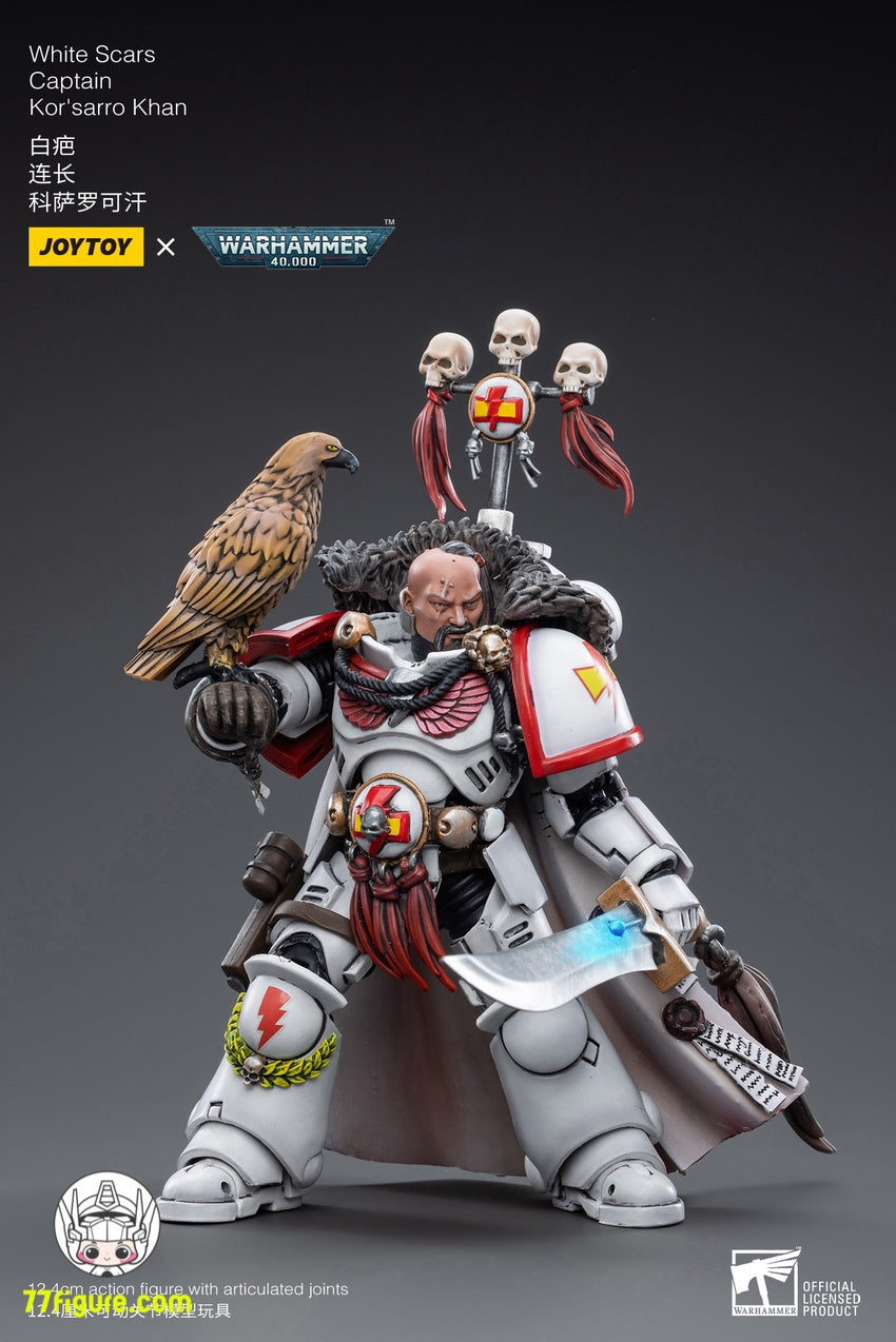 ジョイトイ JoyToy Source 1/18『ウォーハンマー40K』 白い傷跡 キャプテン コルサロ カーン 塗装済み可動フィギュア